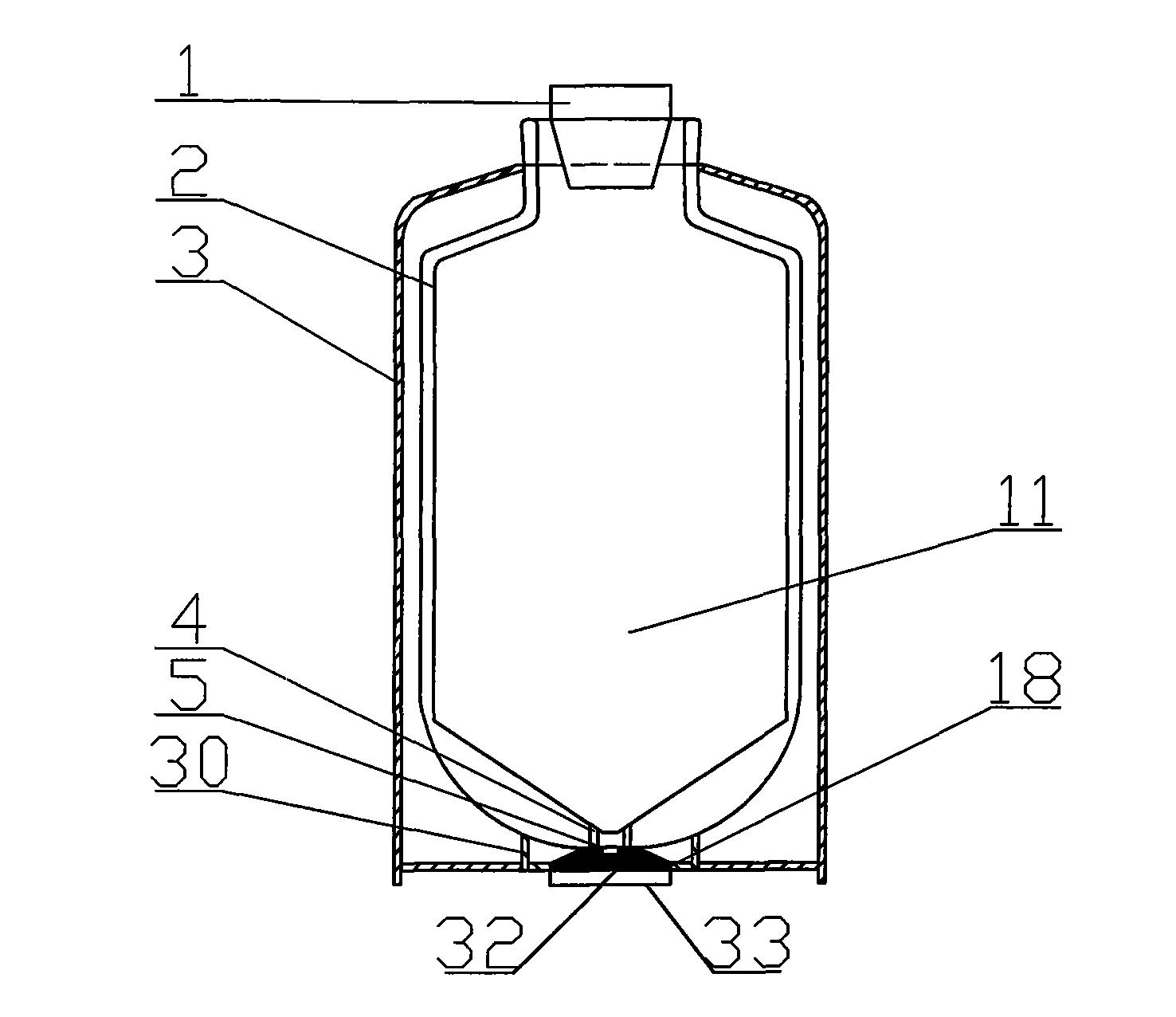 Water drinking container capable of easily precipitating and discharging scale deposit and impurities