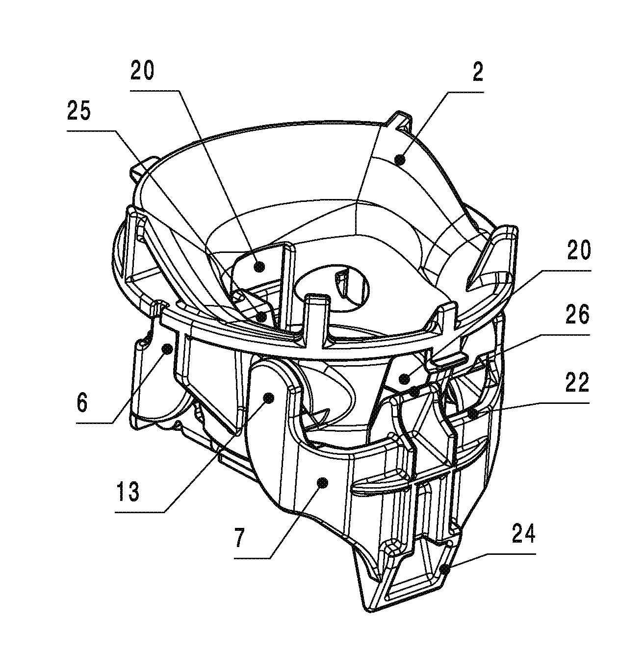 Filler neck for the fuel tank of a motor vehicle with selective opening