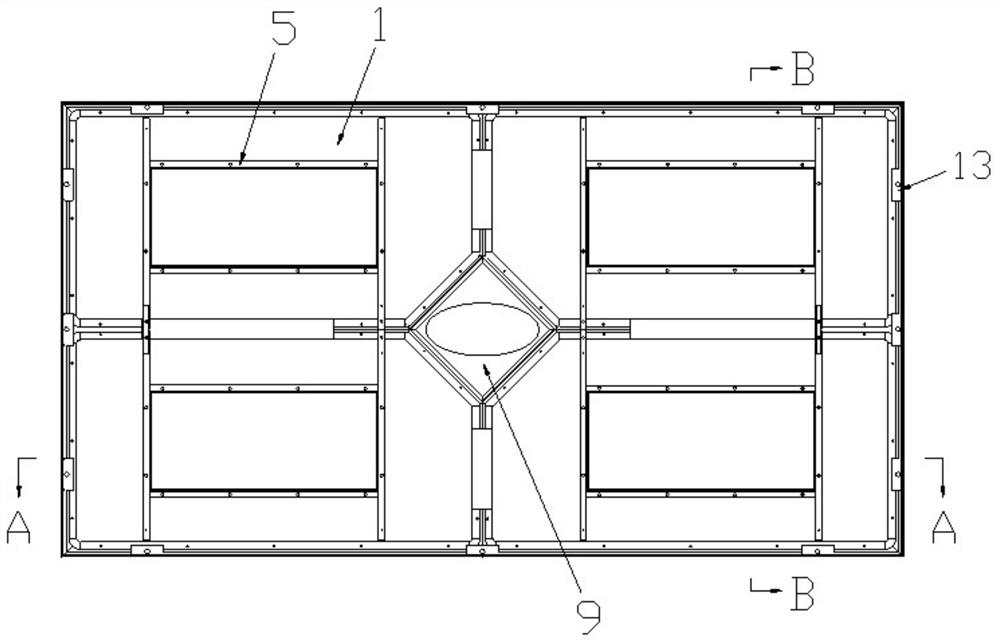 Composite multifunctional air supply ceiling