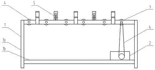 Starch removing device special for blue print cloth