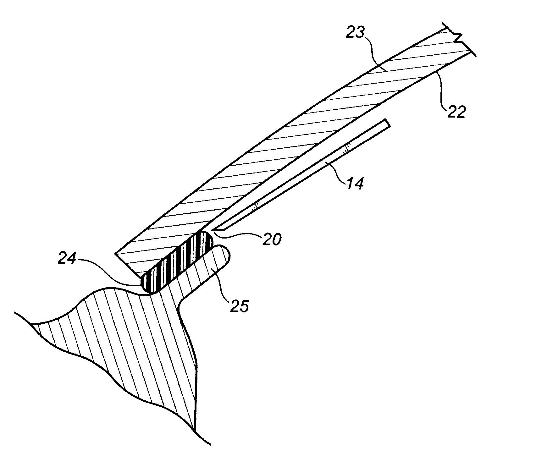 Windshield removal assembly, method and blade for same