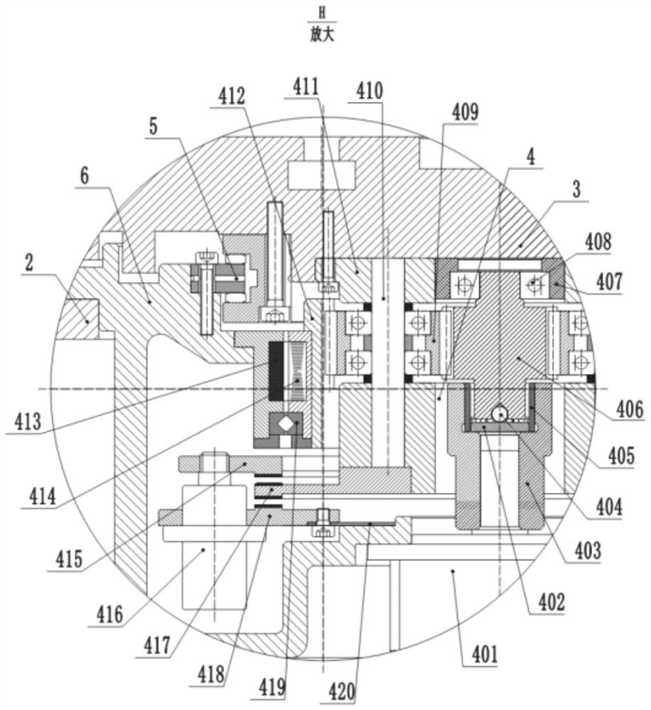 Double-drive speed regulation rotary table of numerical control machine tool