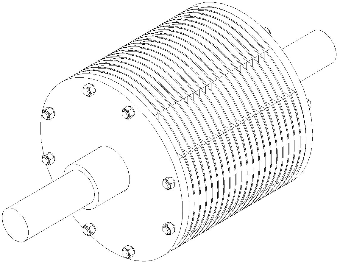 Radial rotor structure for permanent magnet synchronous motor
