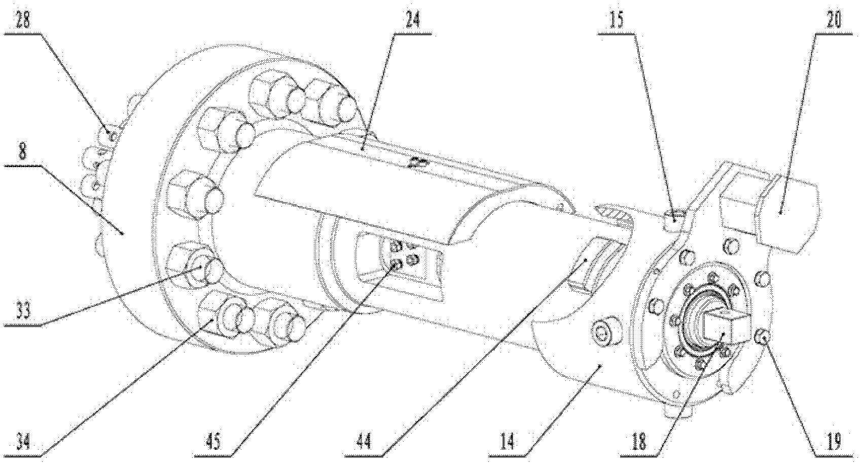 Electro-hydraulic compound penetration device for horizontal subsea tree system