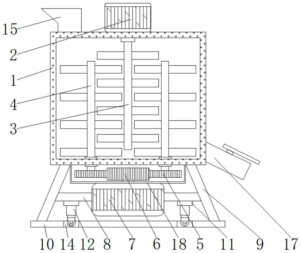 Coffee residue modified melamine resin powder production device and preparation method thereof