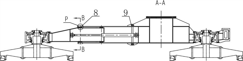 Telescopic revolution rack for ultra-large-diameter full-section shaft drilling machine