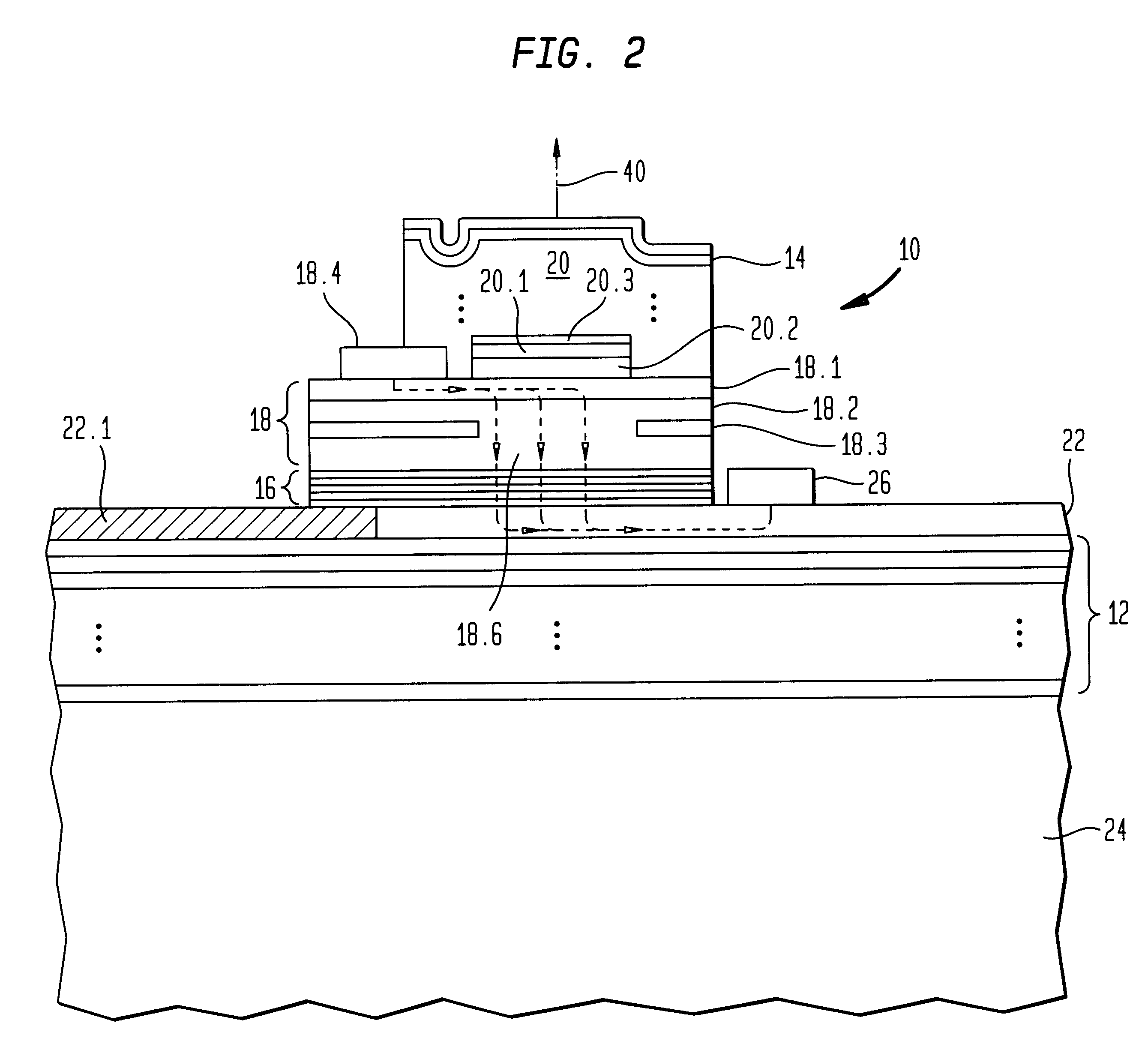 Lateral injection vertical cavity surface-emitting laser