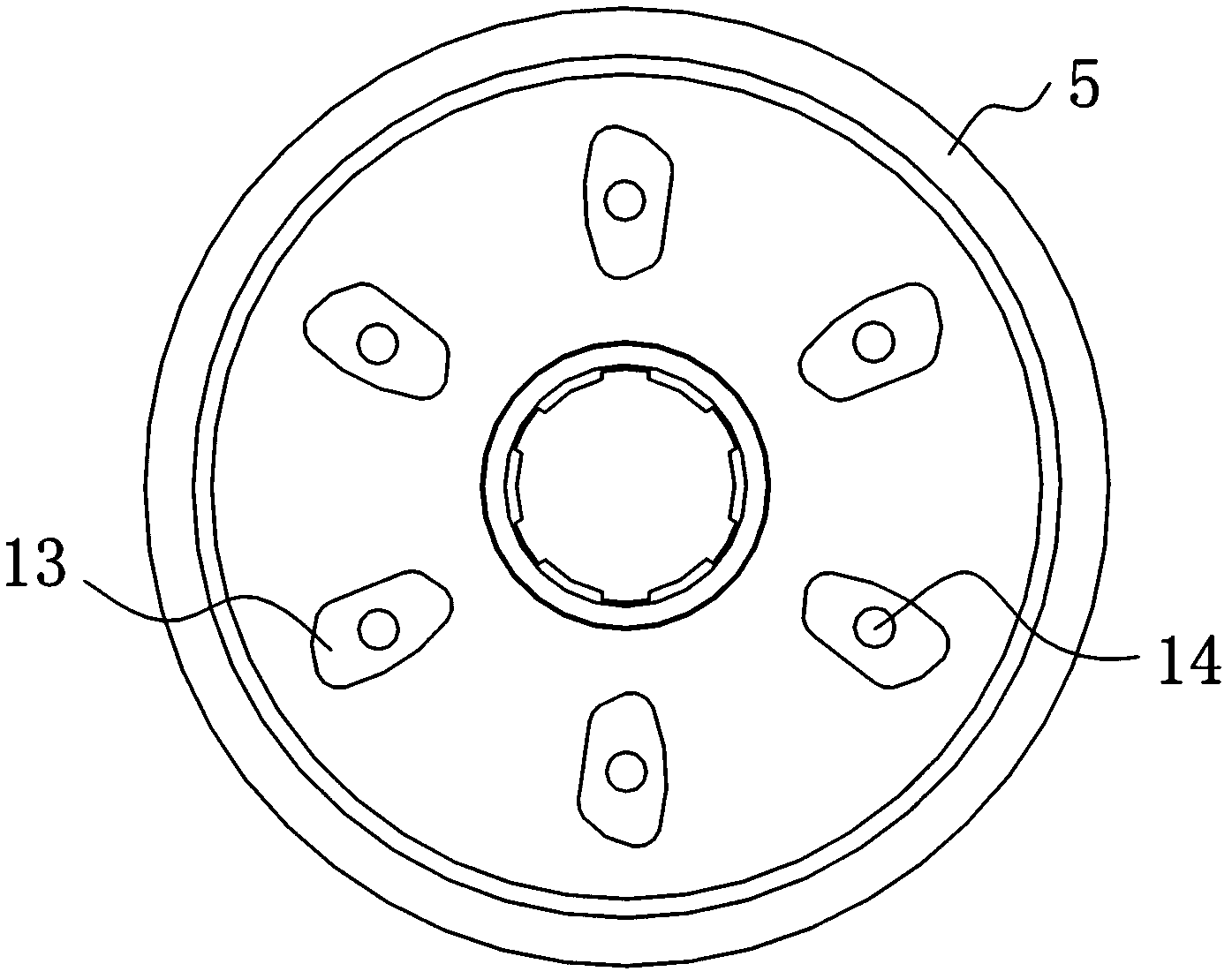 Novel clutch for tricycle