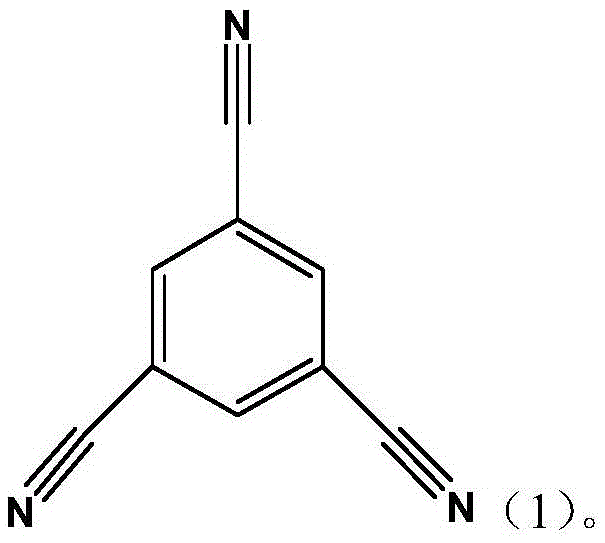 Electrolyte containing tricyanobenzene and lithium ion secondary battery containing electrolyte