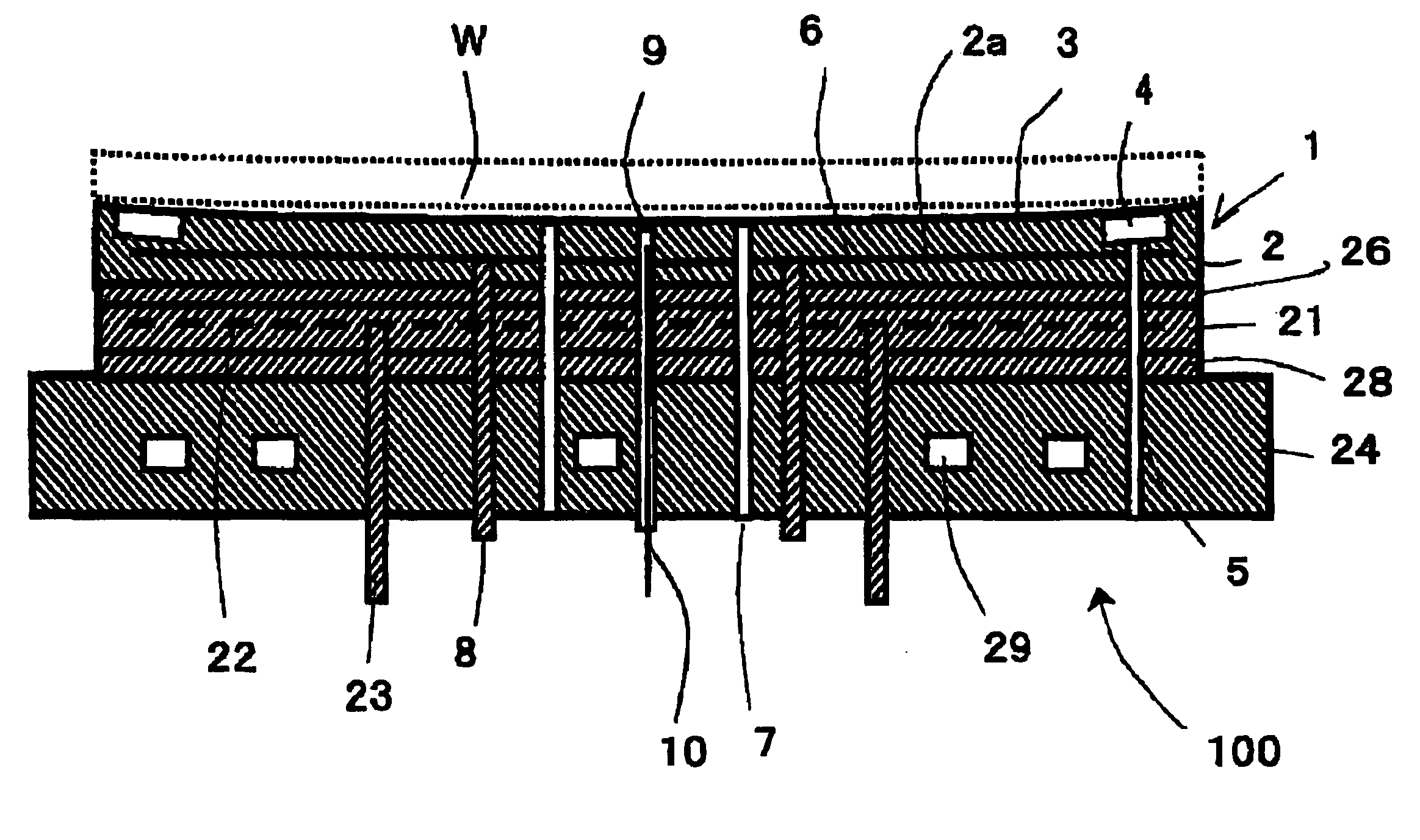 Electrostatic chuck and wafer holding member and wafer treatment method