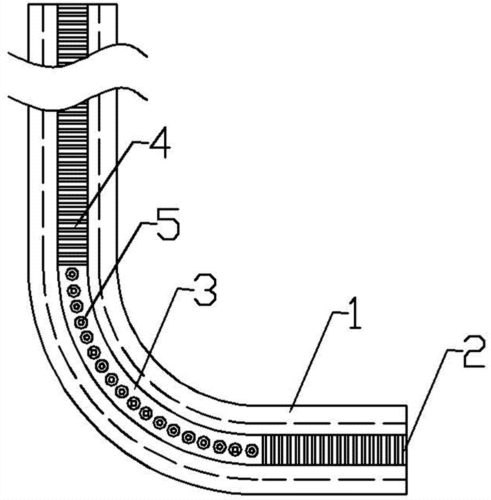 Snakelike mechanism guide rail