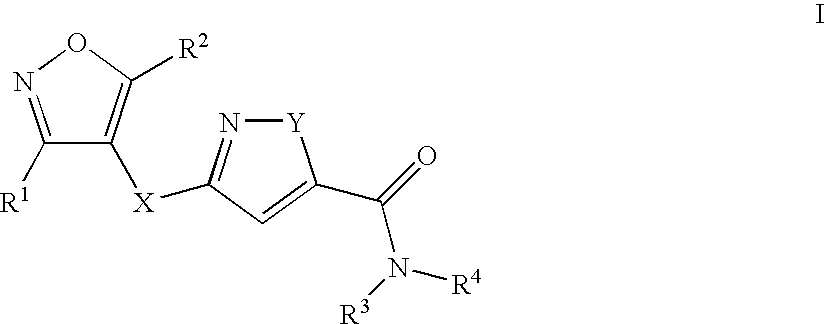 Isoxazole-isoxazoles and isoxazole-isothiazoles
