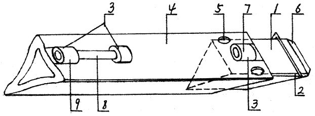 Inward-concave flat-inserting type drill rod joint