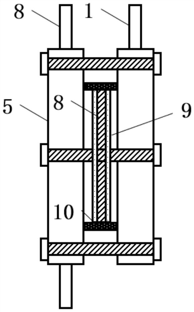 A method for detecting endotoxin concentration in biochemical tail water by using nanotube membrane pressure difference