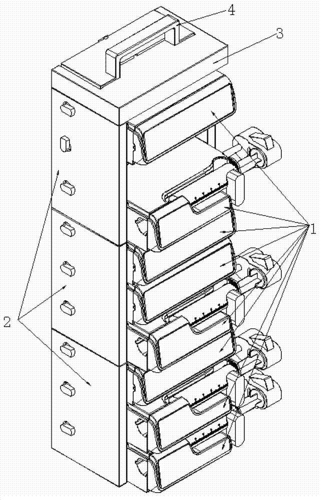 Multi-module clamping combined system
