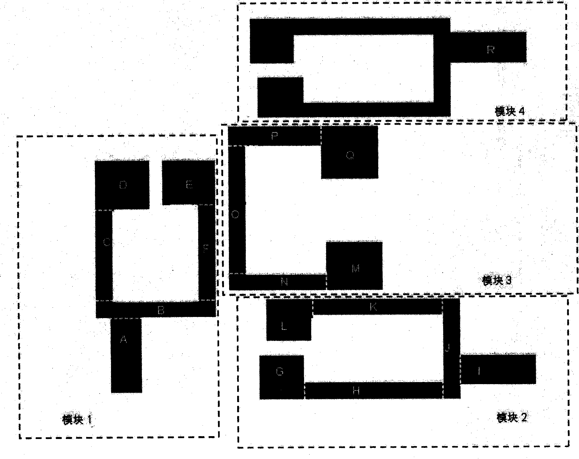 S-waveband micro-strip anti-phase smoothing power divider