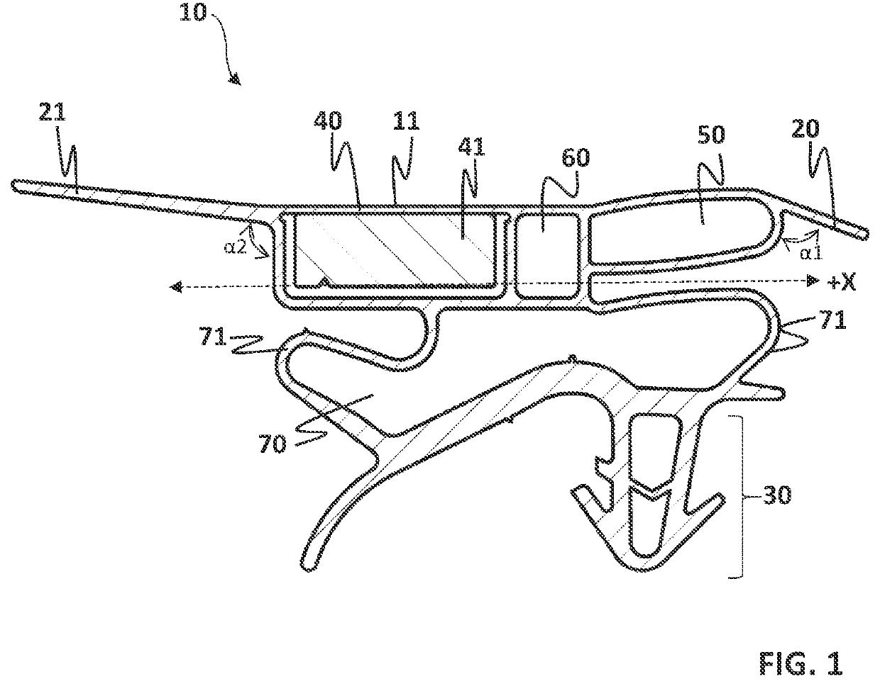 Sealing assembly for cooling device doors and cooling device having the sealing assembly