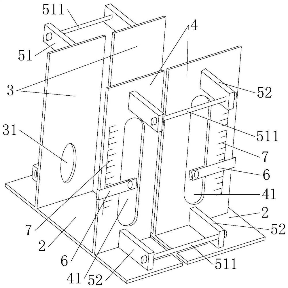 Orienting device for drilling of tunnel arch frame feet-lock bolt