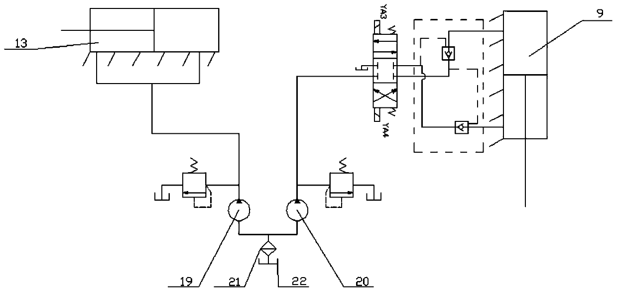 Method and device thereof for shallow type drilling machine self-adaptive balance