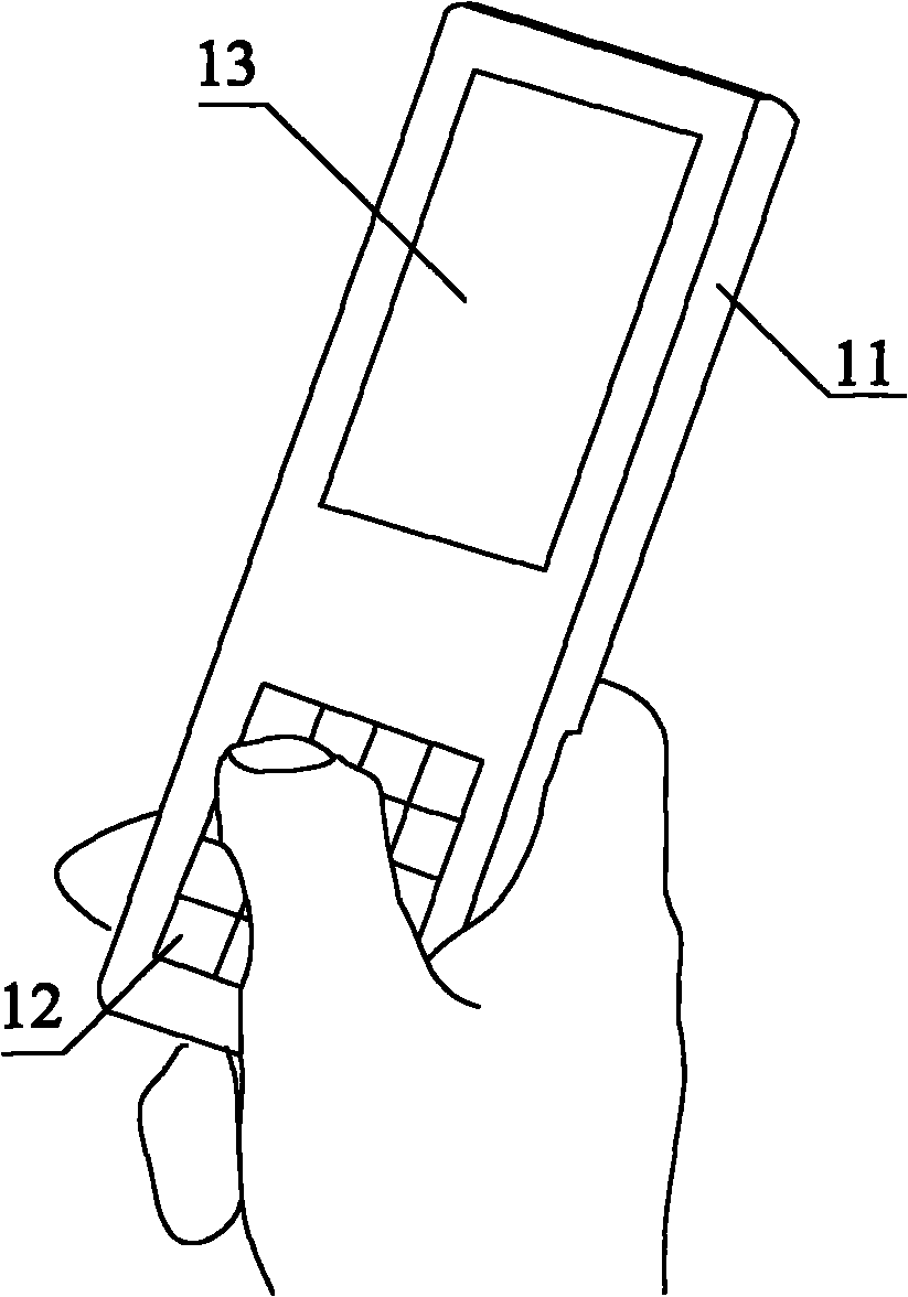 Hand-held device with keyboard