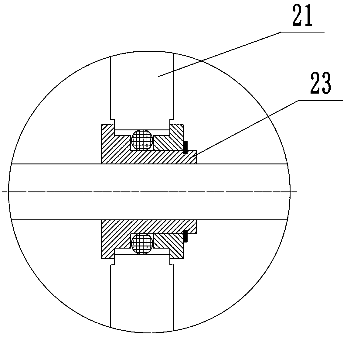 Direct-acting sealing device, and circuit breaker and gas-insulated switch cabinet using same