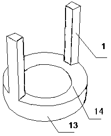 A testing device and measuring method for viscoelastic strain measuring site stress