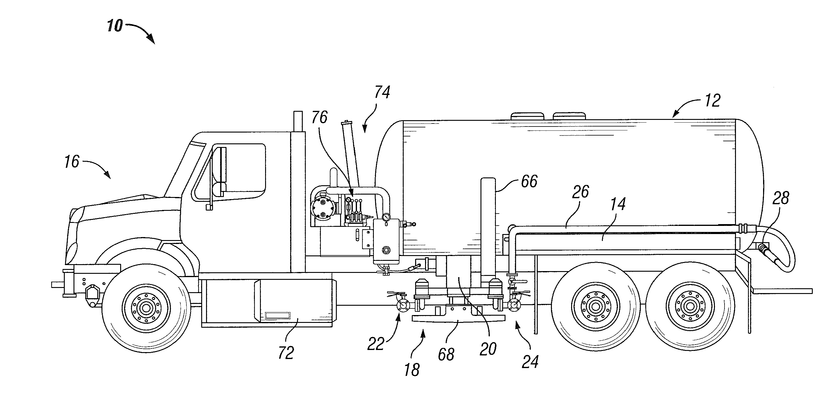 Vacuum Truck with Loading Pump