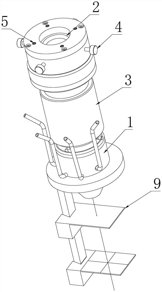 Adjustable high-speed laser cladding annular coaxial powder feeding nozzle and its adjustment method