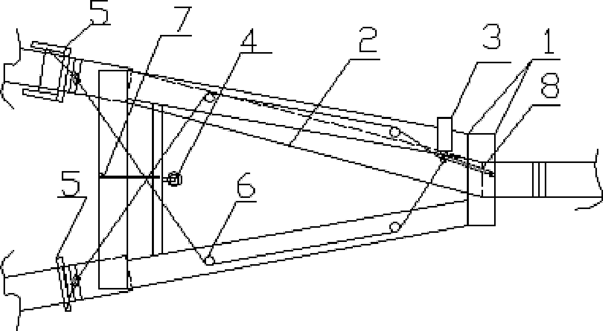 Synthetic protection device and working method thereof for monorail crane turnout