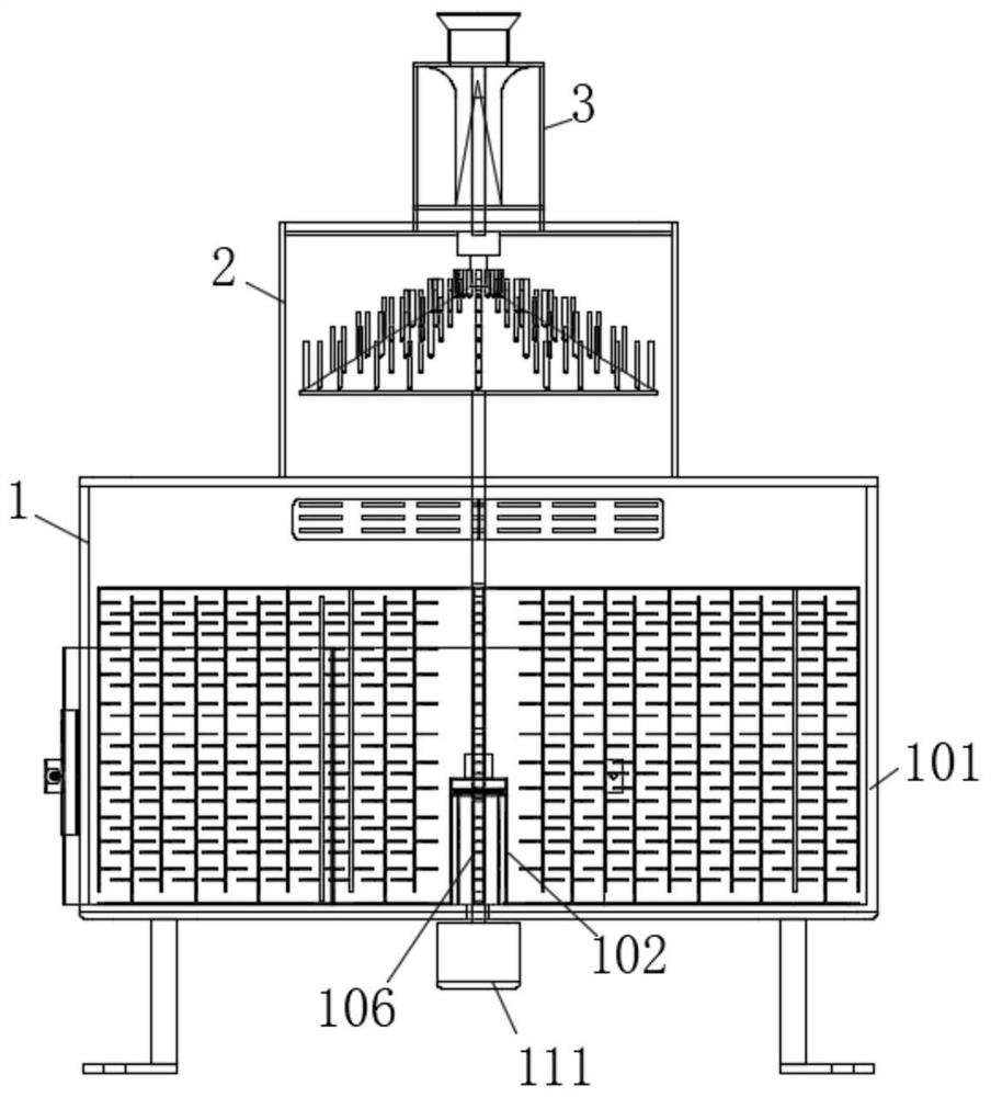 Sand mixing device for casting processing and sand mixing method thereof