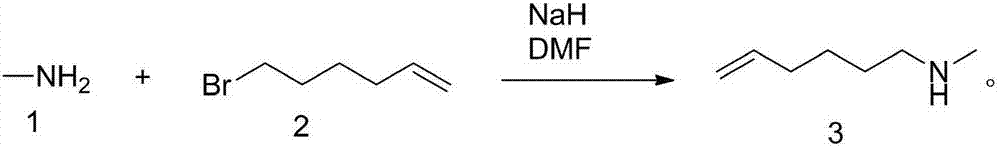 Synthesizing process of N-methyl-5-hexene-1-amine