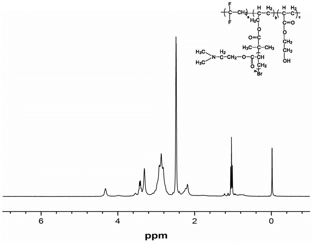 Nonionic functional fluorine-containing polymer and preparation method thereof