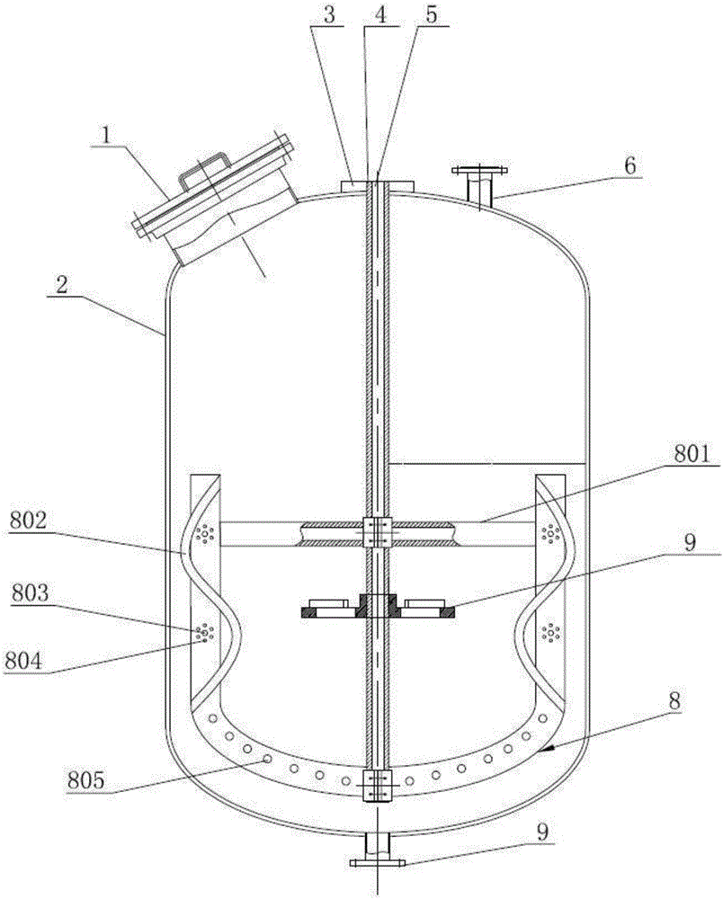 Self-cleaning reaction kettle structure with multiple stirring