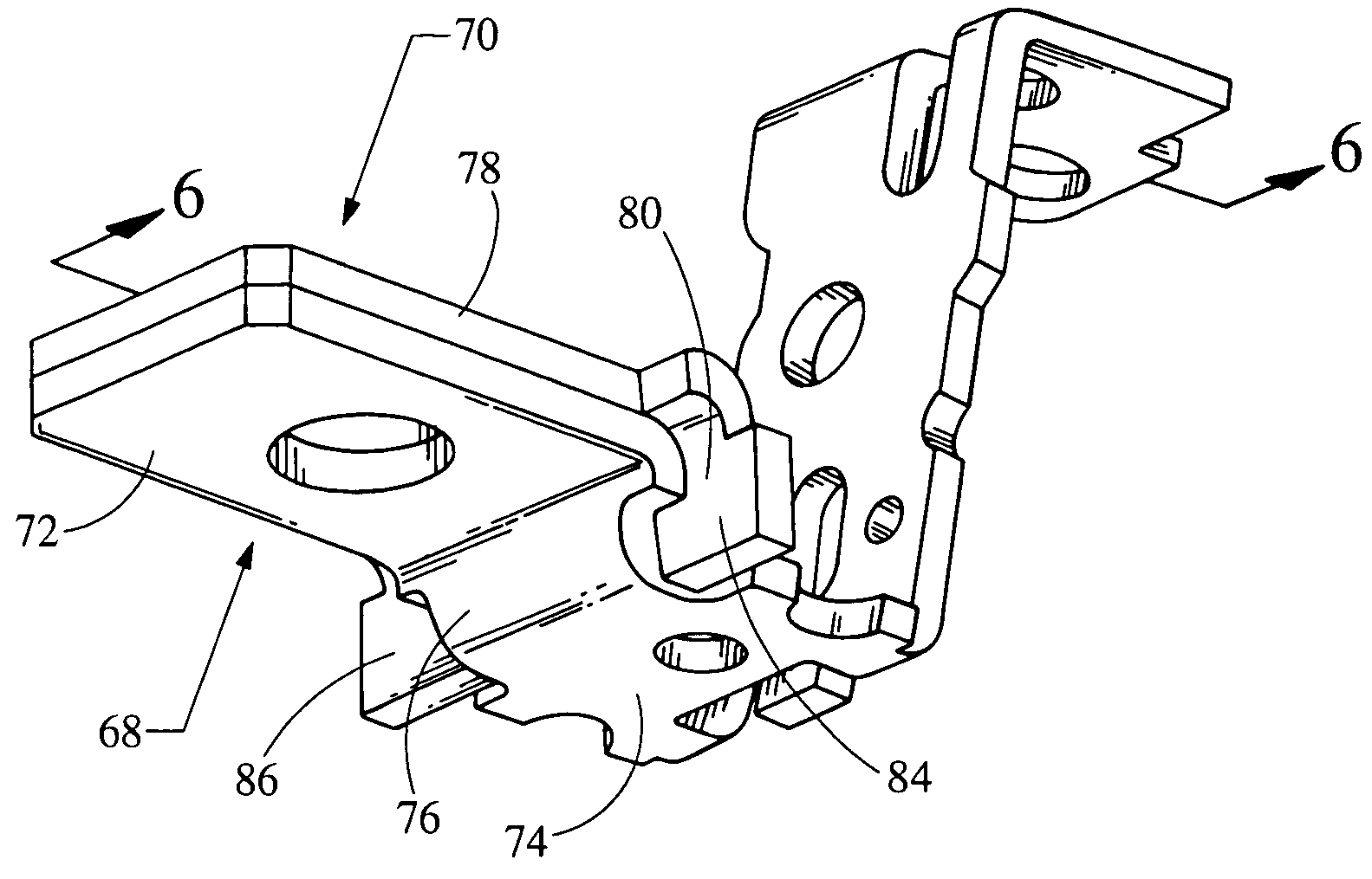 Terminal support for a circuit breaker trip unit