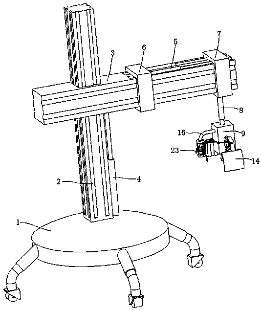 Fixing device for controlling respiration in tumor radiotherapy