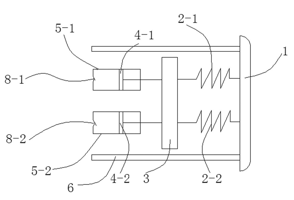 Anti-explosion and anti-impact bumper system of remote-control rail flat car