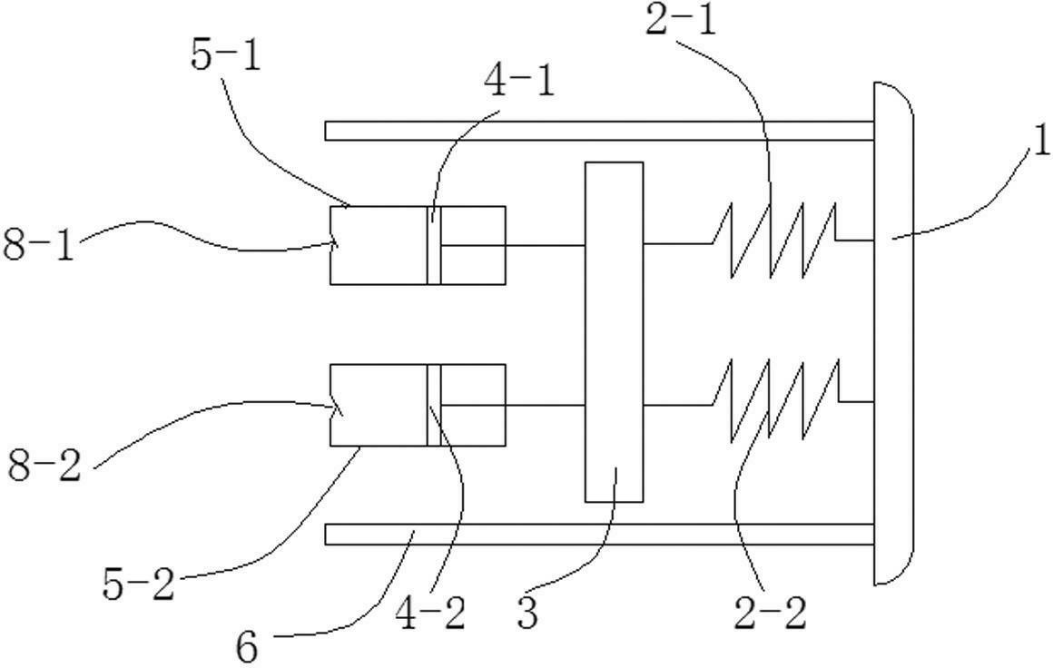 Anti-explosion and anti-impact bumper system of remote-control rail flat car