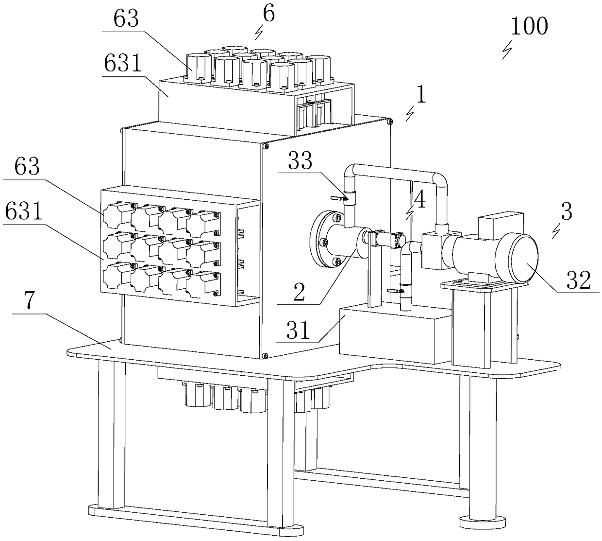 Ultrasonic tight oil imbibition experiment device