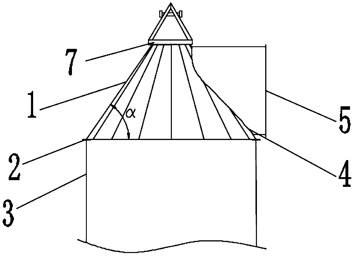 Novel geometrically symmetrical absorption tower flue gas outlet device