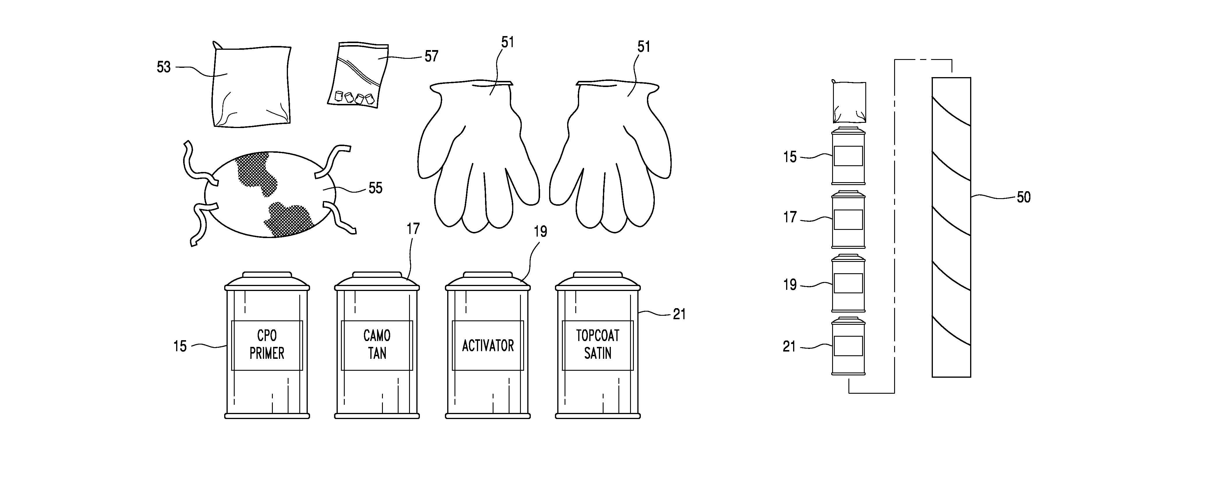 Kit for transferring an image onto an object