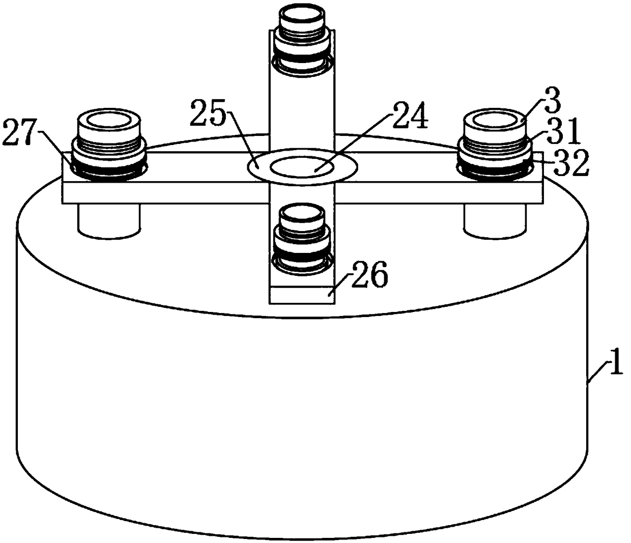 Multi-ocular rotary adjusting type operation microscope
