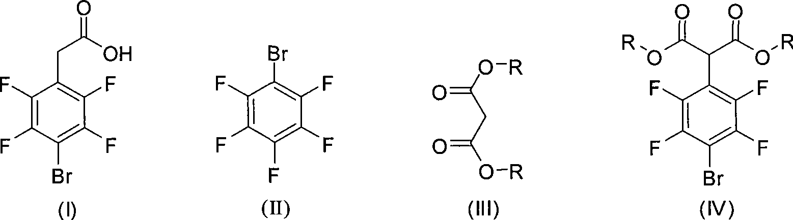 Method for preparing 4-bromo-2,3,5,6-3-fluorophenylacetic acid