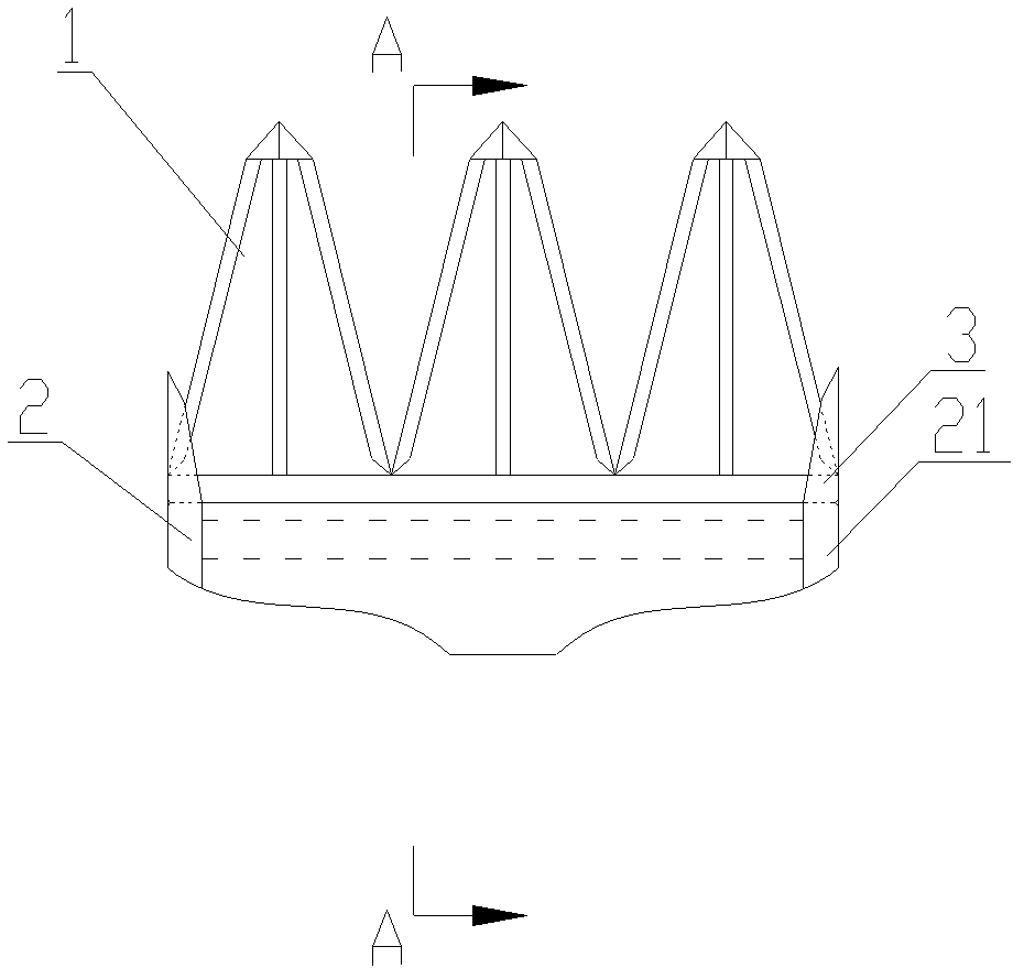 Method and excavating impulsion shovel used for simultaneously achieving coal breaking and surface cleaning with one time of impulsion