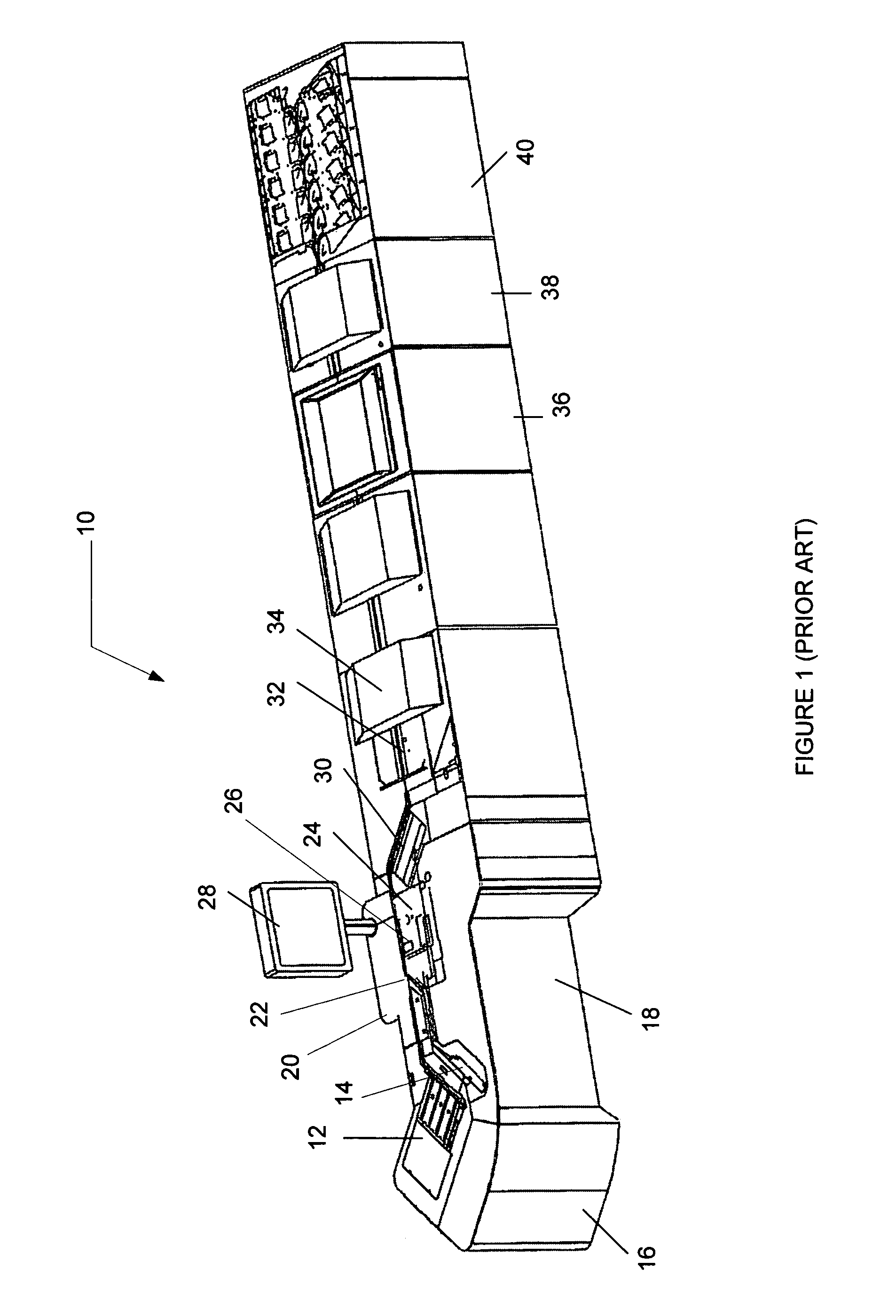 Document processing system with track allowing selective reprocessing of documents