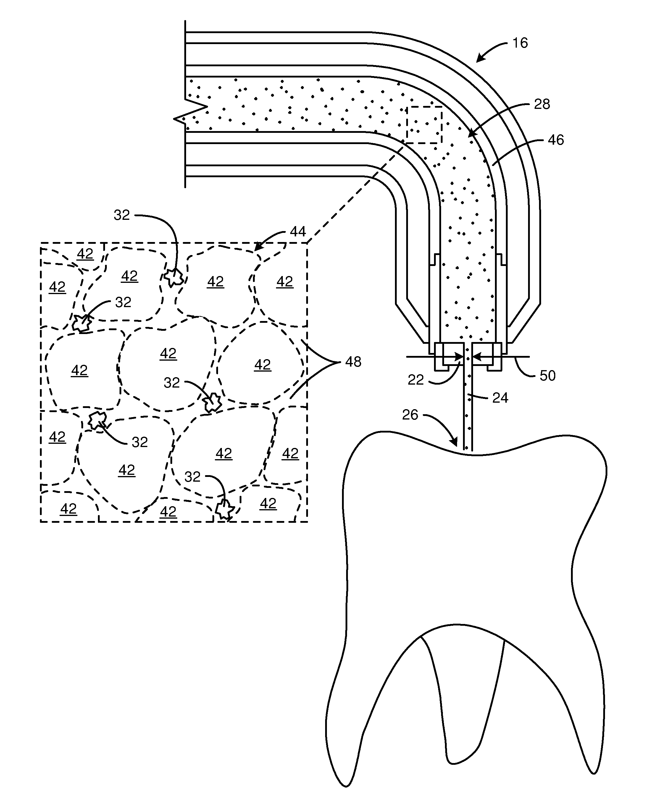 Stabilized, water-jet slurry apparatus and method