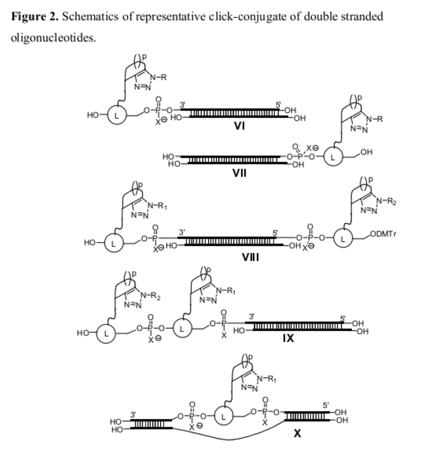 Chemical modifications of monomers and oligonucleotides with cycloaddition