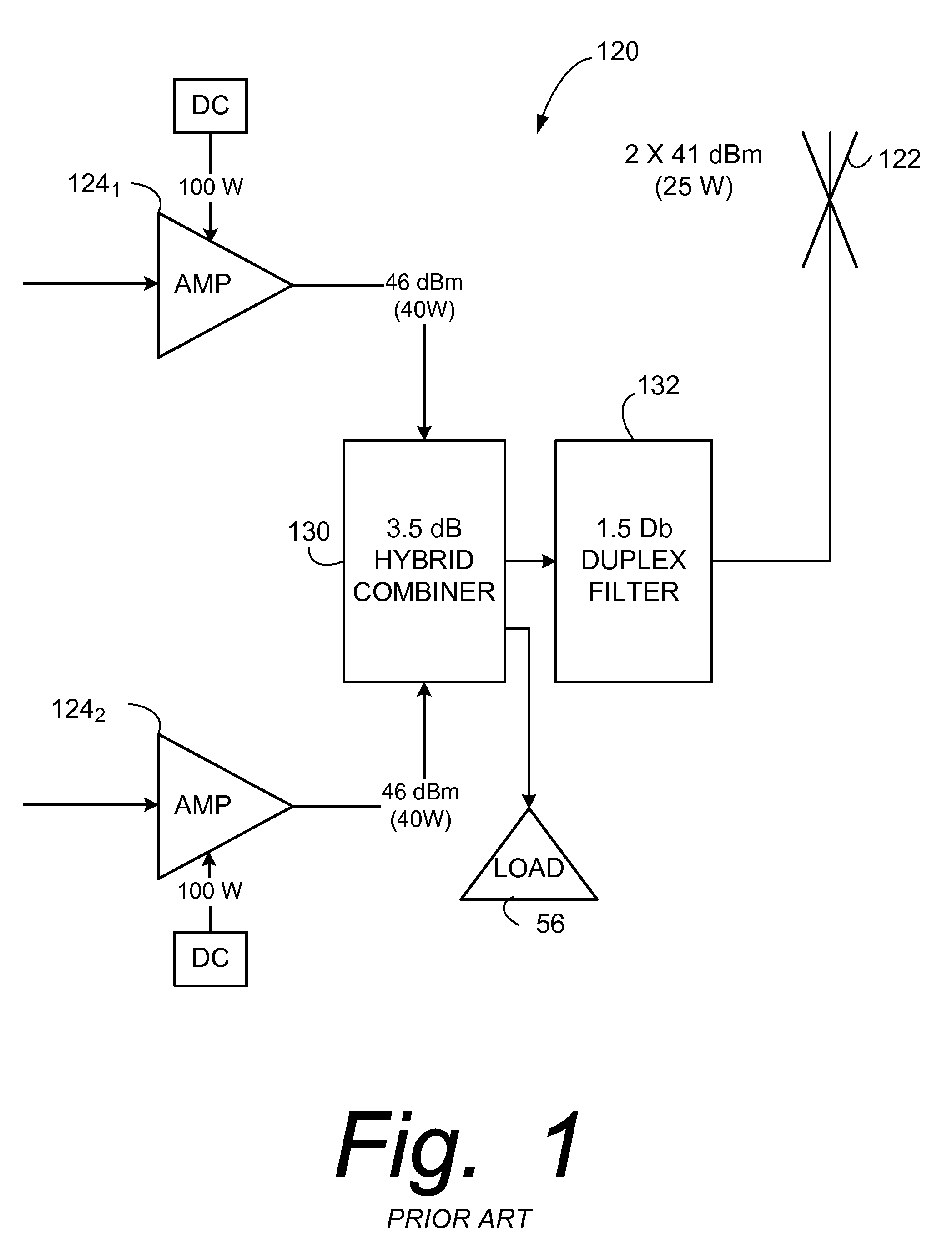 Imbalanced transmission combining at radio base station