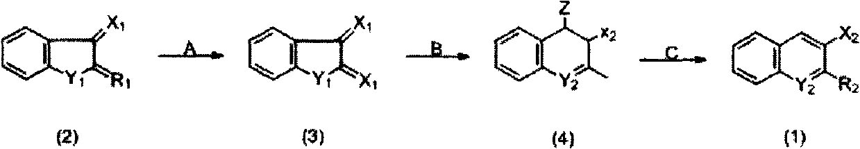 Preparation method of indanylidene compound
