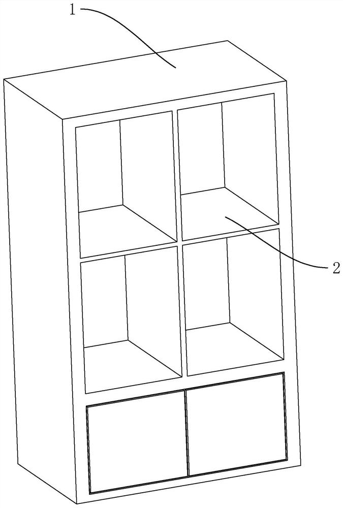 Display cabinet and processing technology of the display cabinet