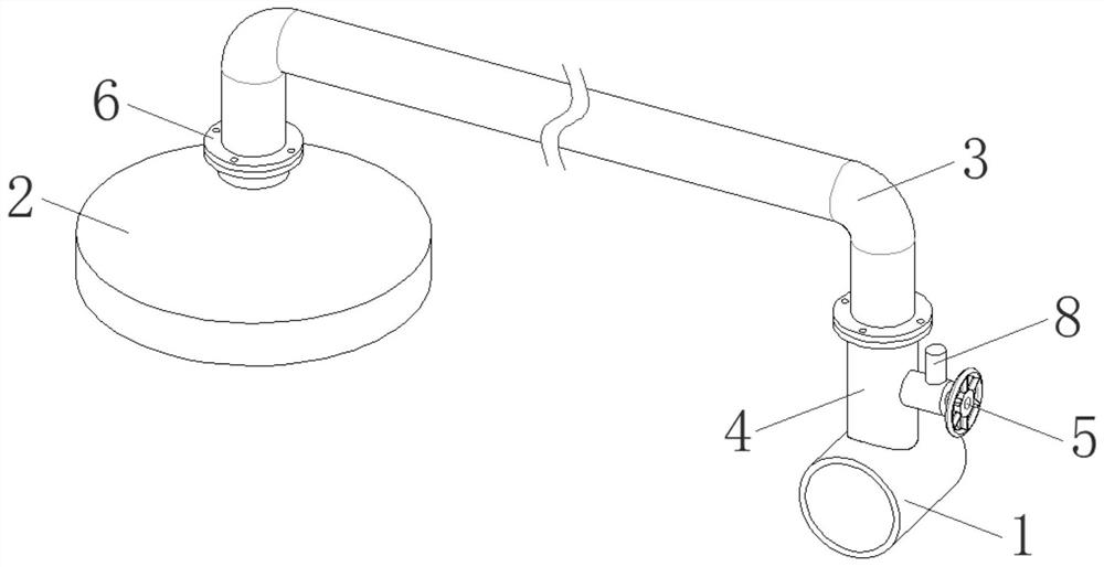 Flexible dust collecting device for dust unloading of tank truck